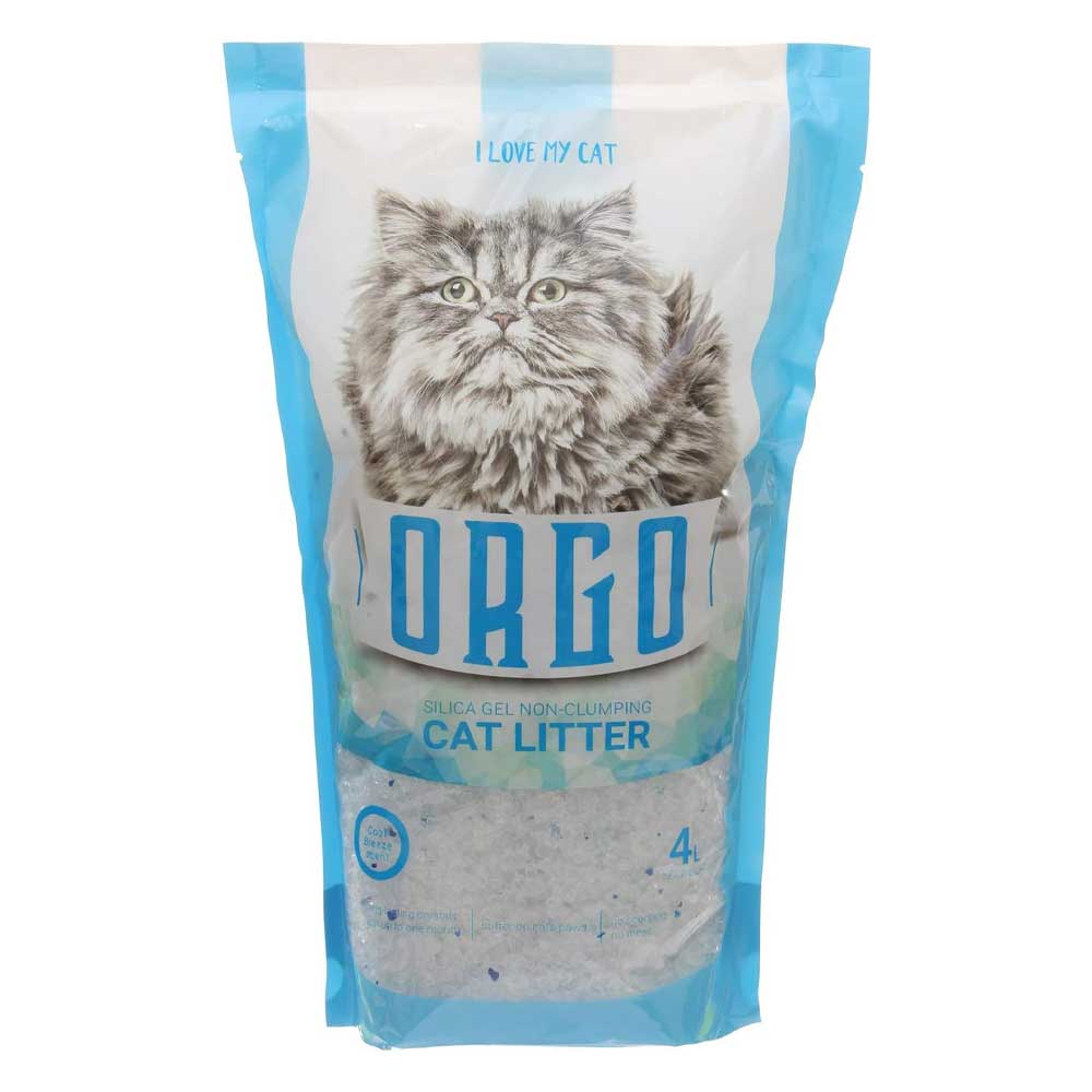Orgo Silica Cat Litter For Cats, 4 L Cool Breeze