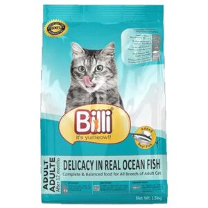 Billi Adult Dry Cat Food Real Ocean Fish 1.5kg