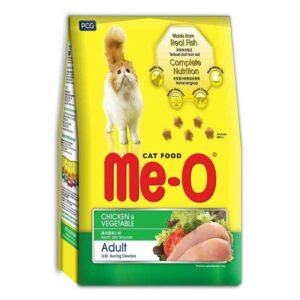Me-O Adult Dry Cat Food, Chicken And Vegetable