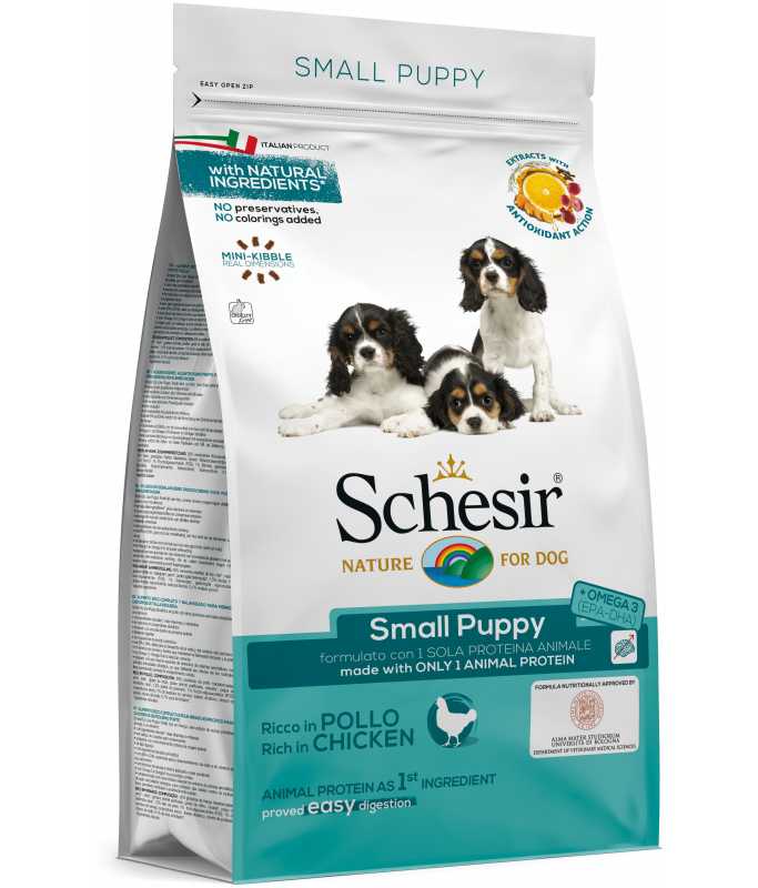 Schesir Dog Dry Food Puppy Chicken-Small 800g