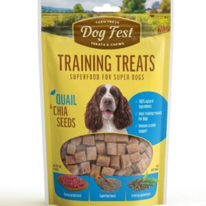Dog Fest Training Treats Quail & Chia Seeds 90g